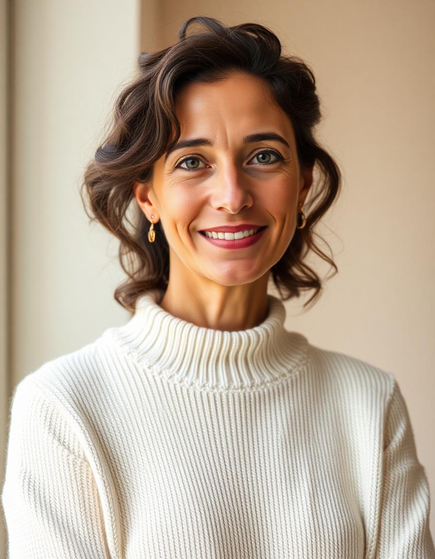 Retrato profissional de Emory Carla Figueiroa, psicóloga junguiana e arteterapeuta
